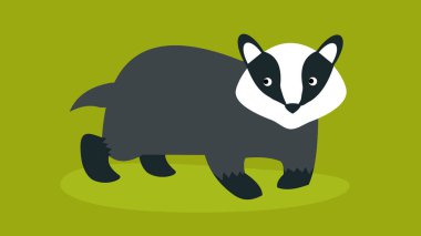 cute cartoon raccoon animal character vector illustration design