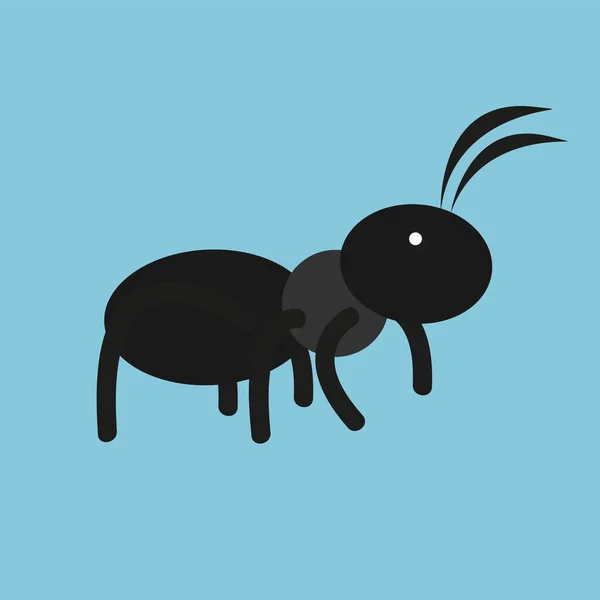 Cute Insect Icon Web Illustration Design — Vetor de Stock