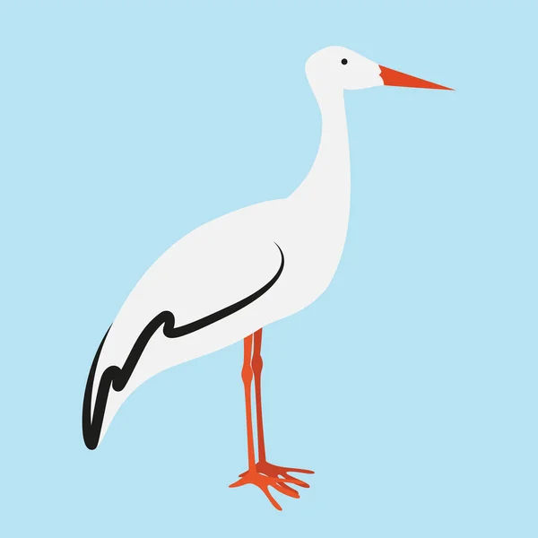 Stork Icon Vector Illustration — Stock vektor