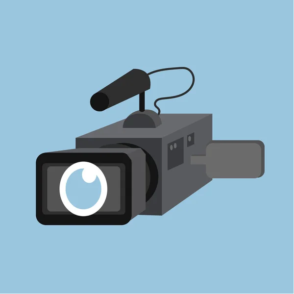Video Kamera Tasarımı Vektör Illüstrasyonu — Stok Vektör