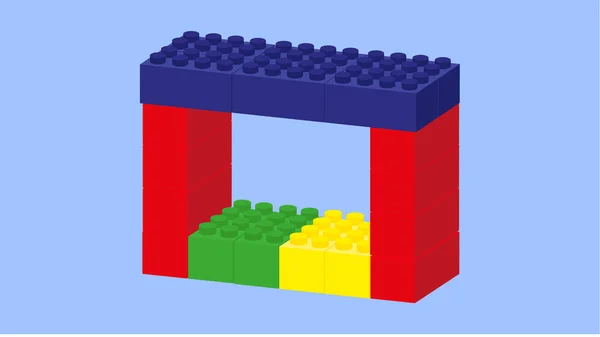 Векторна Ілюстрація Барвистих Іграшкових Кубиків — стоковий вектор