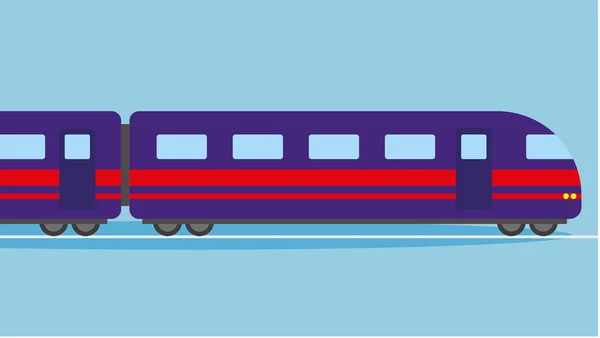 Illustration Vectorielle Train Arrière Plan — Image vectorielle