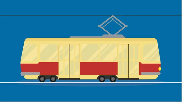 Tram Illustration Vectorielle Dessin Animé — Image vectorielle
