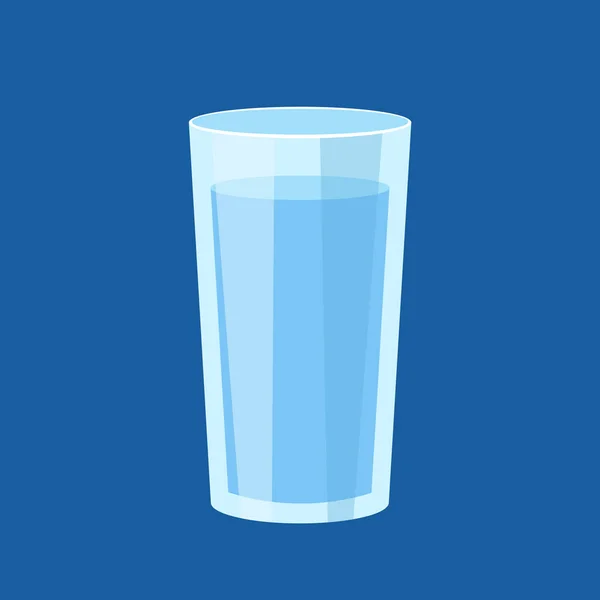 Glass Water Icon Vector Illustration — Stock Vector