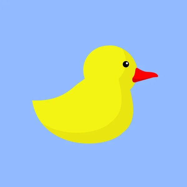 Icona Dell Anatra Illustrazione Piatta Del Simbolo Vettoriale Dell Uccello — Vettoriale Stock