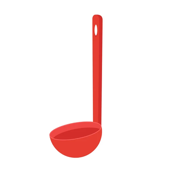 Red Ladle Icon Cartoon Illustration Red Ladle Vector Icon Web — Stock Vector