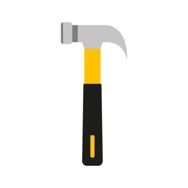 hammer icon on white background clipart