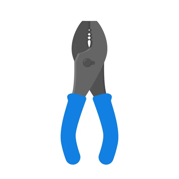 Pliers Tool Isolated Icon White Background Vector Illustration — Stock Vector