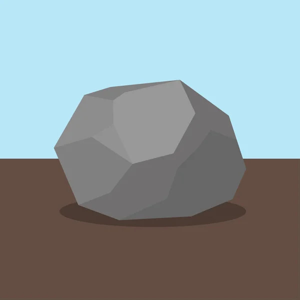 Rock Icon Flat Design — Stock Vector