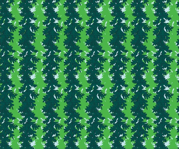Arbres Verts Motif Vectoriel Répétition — Image vectorielle