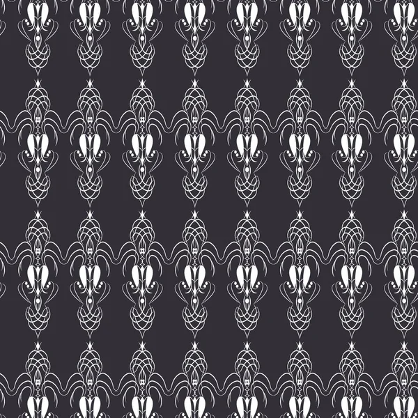 Seamless Vector Pattern Design Vertical Style Gunmetal Color Background — Stock Vector