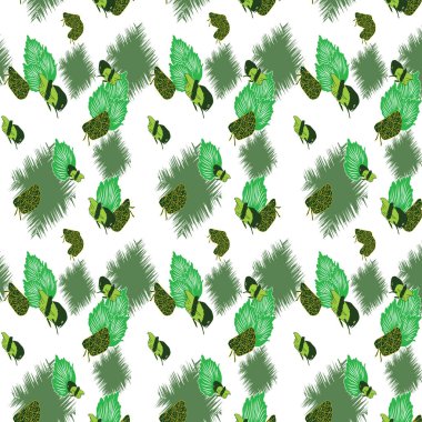 Beyaz arkaplan ile hata vektör tekrarlama deseni.