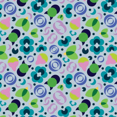 Metalik gümüş renk arka planında geometrik vektör tekrarlama şablonu.