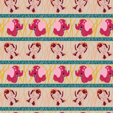 Sevimli hayvanlar vektör döngüsünü tekrarlar