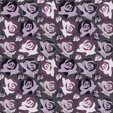  Gül sorunsuz vektör desen