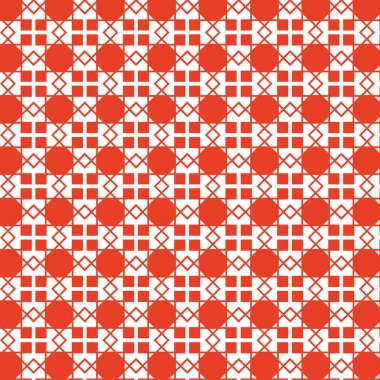 Geometrik dikişsiz vektör deseni