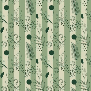 tropikal yapraklar sorunsuz vektör deseni