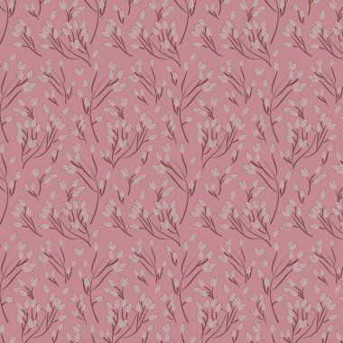  Botanik Mutluluk kusursuz vektör deseni