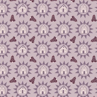 Noel dekorasyonsuz vektör deseni