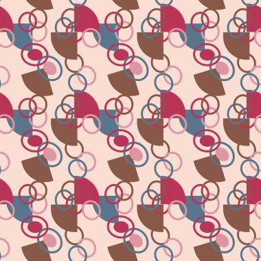 Geometrik biçimli dikişsiz vektör deseni