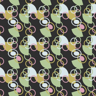 Geometrik biçimli dikişsiz vektör deseni