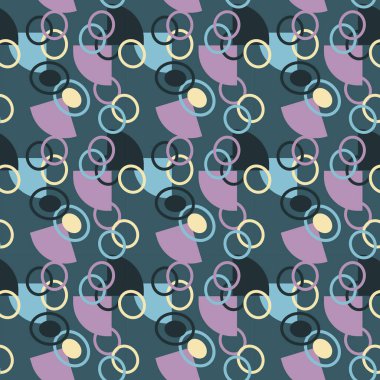 Geometrik biçimli dikişsiz vektör deseni