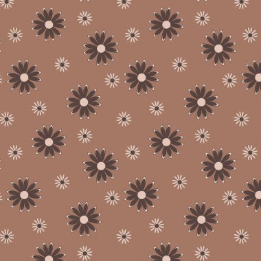 Çiçekler pürüzsüz vektör deseni