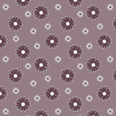 Çiçekler pürüzsüz vektör deseni