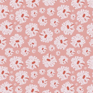 Çiçekler pürüzsüz vektör deseni