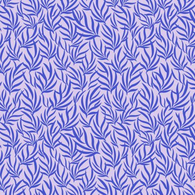 Botanik şube silueti kusursuz vektör deseni