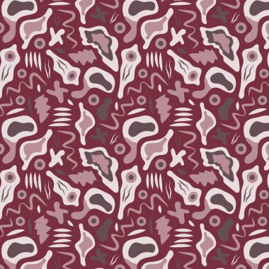 Organik şekiller kusursuz vektör deseni