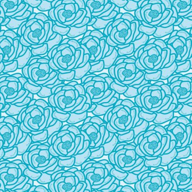 Çiçekler pürüzsüz vektör deseni