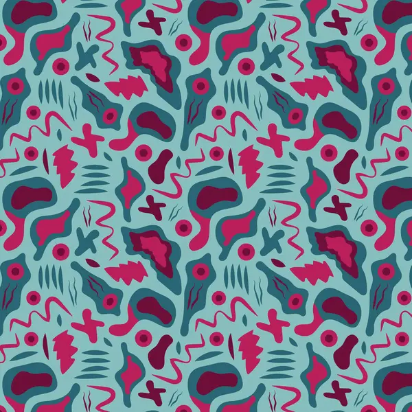 Organik şekiller kusursuz vektör deseni