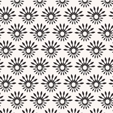 Güneş patlaması motifleri pürüzsüz vektör deseni