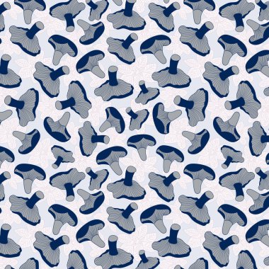 Tatlı mantarlar dikişsiz vektör deseni