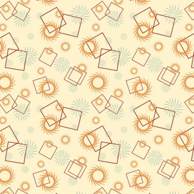 Boho geometrik kusursuz vektör deseni