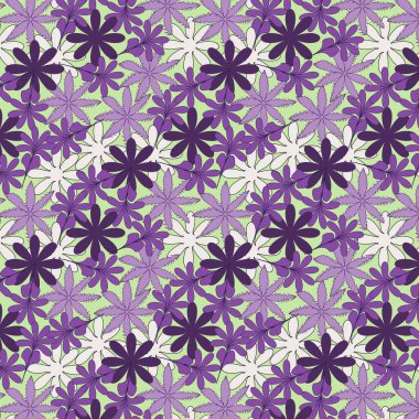  Vahşi çiçekler kusursuz vektör deseni