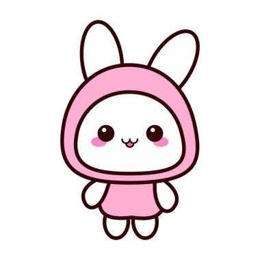 Tavşanı andıran, pembe kapüşonlu giysili sevimli bir çizgi film karakteri. Karakterin büyük gözleri ve neşeli bir ifadesi var. Çocuklara hitap ediyor..