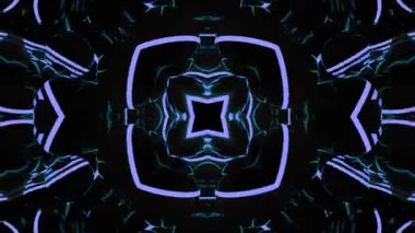 3D, fütüristik bilim kurgu arkaplanının kırmızı, siyah ve beyaz ışıklarla çizimi