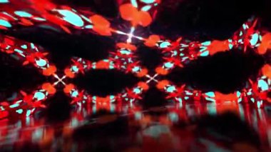 Yansıtıcı bir yer uçağıyla 3 boyutlu kusursuz döngü gösterimi.