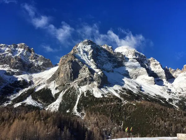 Karlı güzel dağ manzarası