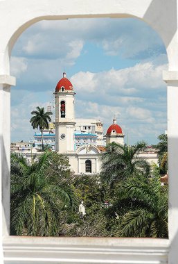 Historic Centre of Cienfuegos with the view on the Cathedral