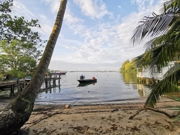 stock image singapore pulau ubin boat