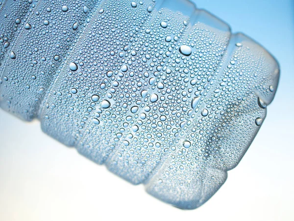 Waterbellen Achtergrond Van Glas — Stockfoto