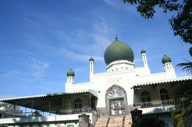 Yogya, Indonesia - January 5, 2008: Masjid Syuhada in the city of Yogyakarta. This mosque, inaugurated in 1952, is a historical mosque in the city of Yogyakarta. The mosque is a place of worship.