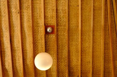 round lamp on the ceiling