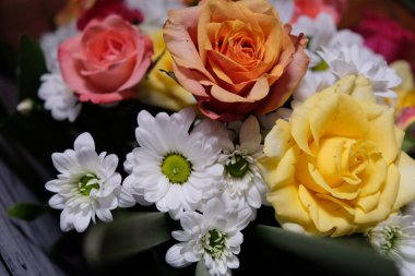 Buket çiçek, yakın çekim