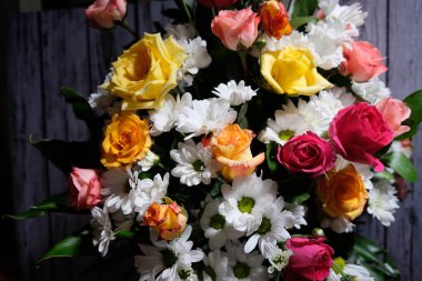 Buket çiçek, yakın çekim