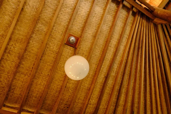 round lamp on the ceiling