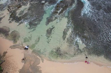 Güzel sahil manzaralı. 